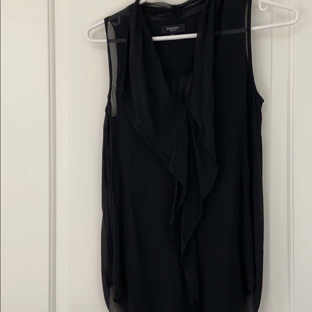 Aritzia Babaton black blouse